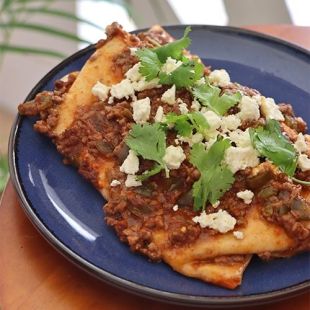 Aussie Beef & Chile Enchiladas