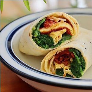 Egg & Spinach Wrap