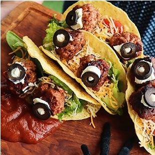 Meat-Free Eyeball Tacos