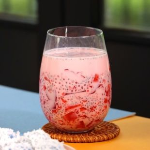 Rose Sabudana Drink
