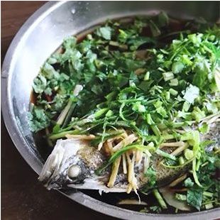 Steamed Sea Bass with Ginger and Soy Sauce
