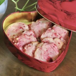 Vegan Raspberry Lemon Cookies